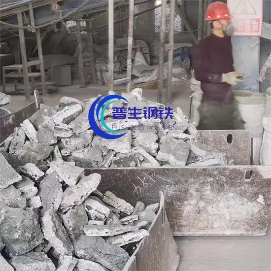 Le fabricant fournit du ferro chrome Fecr à faible teneur en carbone pour la fabrication de l'acier