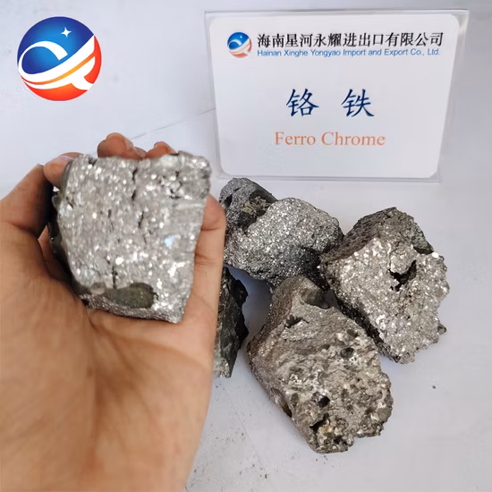 Prix ​​bon marché Fecr 60 poudre à haute teneur en carbone et à faible teneur en carbone ferrochrome grumeleux ferrochrome à vendre 10mm